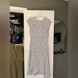 Loft black and white dress